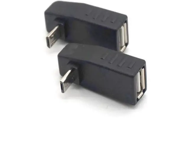 Alt view image 2 of 6 - Up & Down Angled Micro USB Male to USB 2.0 Female OTG Adapter Converter