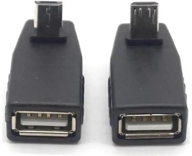 Alt view image 5 of 6 - Up & Down Angled Micro USB Male to USB 2.0 Female OTG Adapter Converter