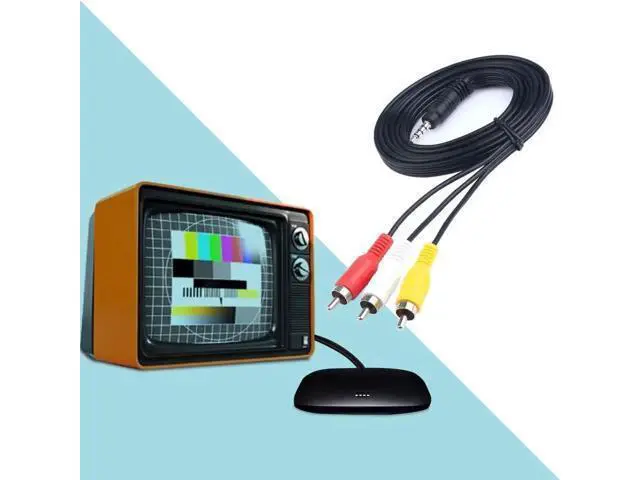 Alt view image 5 of 7 - 5FT 3.5mm 1/8 Inch Male to 3 RCA Male AV Composite Cable, Stereo AUX Audio Video Converter Cord