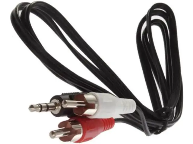 Alt view image 2 of 6 - 1 Pack 1.2M 3.5mm Male to Dual RCA Male Y Splitter Stereo Audio Cable Adapter Converter