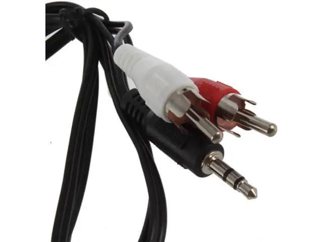 Alt view image 4 of 6 - 1 Pack 1.2M 3.5mm Male to Dual RCA Male Y Splitter Stereo Audio Cable Adapter Converter