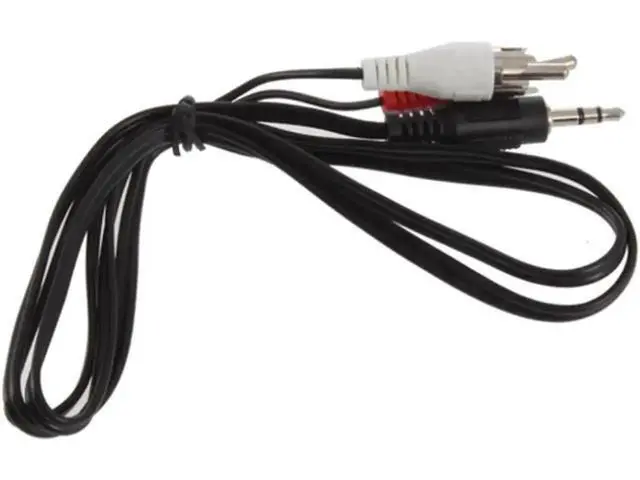 Alt view image 5 of 6 - 1 Pack 1.2M 3.5mm Male to Dual RCA Male Y Splitter Stereo Audio Cable Adapter Converter