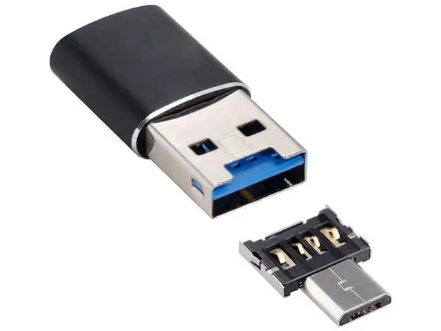 Alt view image 3 of 6 - USB 3.0 Micro SD TF SDXC Card Reader with Micro USB 5Pin OTG Adapter for Phones & Tablets