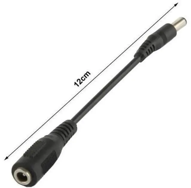 Alt view image 4 of 4 - 12cm DC Power Adapter Cable, 5.5x2.5mm Male Barrel Plug to 3.5mm Female Jack Converter Cord