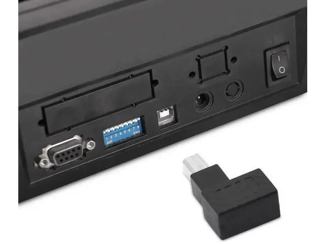 Alt view image 6 of 6 - 2 Pack 90 Degree Right Angle USB 2.0 Type-B Male to Female Printer Adapter, 480Mbps Plug & Play Connector for PC and Printers