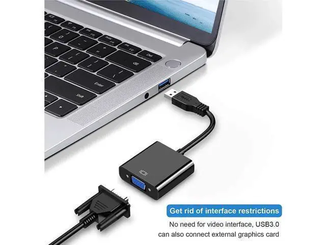 Alt view image 6 of 7 - USB 3.0 to VGA Adapter, Multi-Display Video Converter for PC, Laptop, Monitor, Projector & HDTV