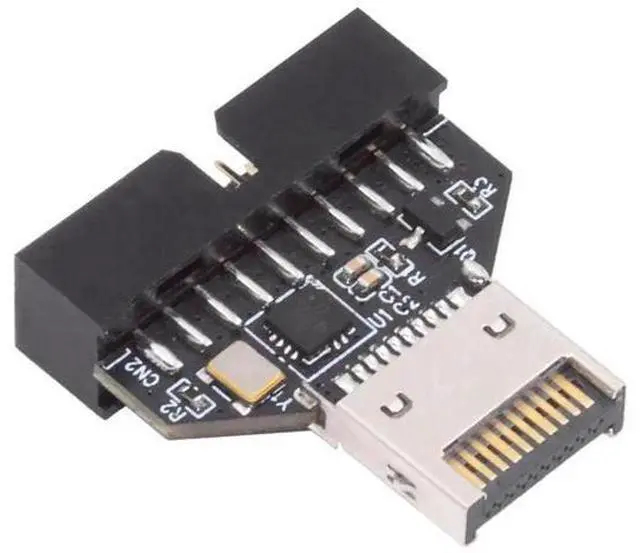 Main image of USB 3.0 20Pin Header to Type-E IDC Socket Adapter with CH334P Chip, USB 3.1 Front Panel Converter for Desktop Motherboard
