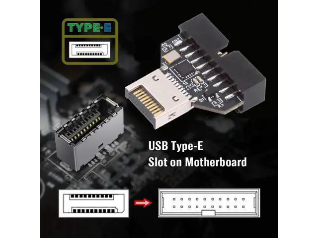Alt view image 5 of 7 - USB 3.0 20Pin Header to Type-E IDC Socket Adapter with CH334P Chip, USB 3.1 Front Panel Converter for Desktop Motherboard