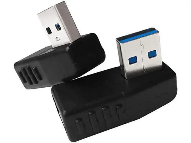 Alt view image 2 of 4 - 90 Degree Left & Right Angle USB 3.0 Male to Female Extension Adapter