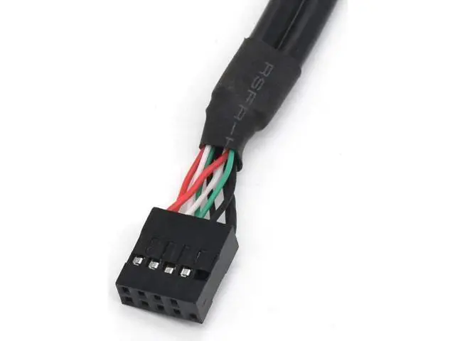 Alt view image 3 of 5 - 150cm Motherboard USB 2.0 9 Pin Header to Dual USB Type A Female Adapter Cable, Internal Front Panel USB Expansion Cord with Screw Mount Holes, 480Mbps High Speed for Desktop PC Chassis Modding