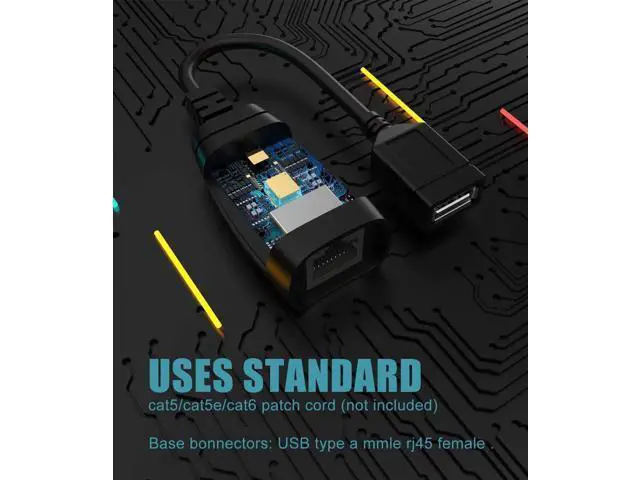 Alt view image 7 of 7 - USB 2.0 to RJ45 Cat5 Extender Adapter, USB Over Cat5e/Cat6 LAN Cable Extension Kit, 480Mbps USB Signal Extender Transmitter & Receiver for Printer, Webcam, Keyboard, Mouse