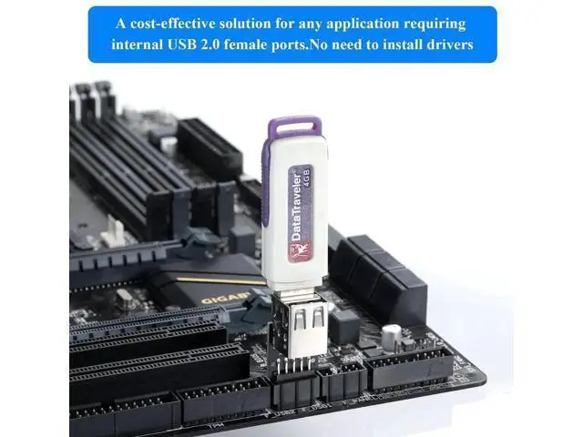 Alt view image 6 of 7 - 9Pin USB 2.0 Header 1 to 2 Port Dual Layer Splitter Adapter for PC Motherboard