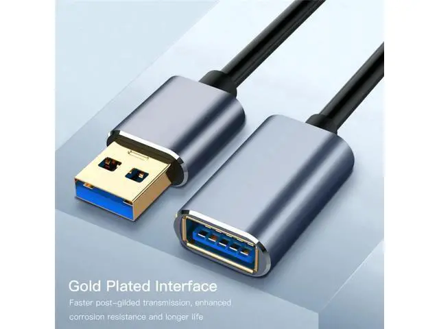 Alt view image 2 of 7 - 3.3FT USB 3.0 Type A Male to Female Extension Cable, High Speed USB Extender Cord for Keyboard, Gamepad, Webcam, Flash Drive, HDD & Printer