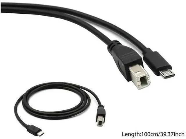 Main image of Micro USB Male to USB 2.0 Type-B Male OTG Data Cable for Phone, Tablet & Printer