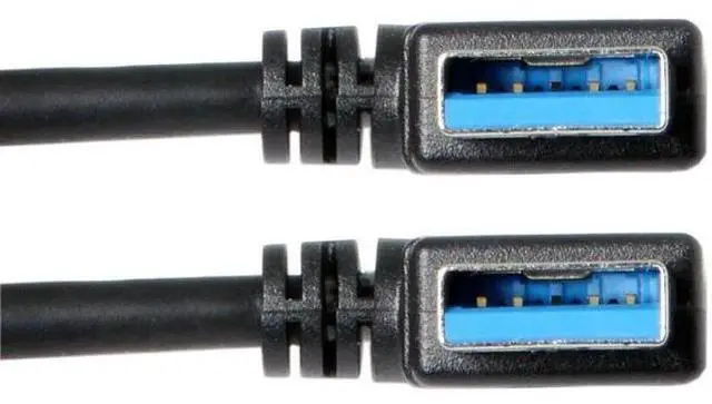 Alt view image 2 of 7 - 90 Degree Right Angle USB 3.0 Extension Cable, Male to Female High Speed Cord for External Hard Drive & PC, 0.2M Short Cable