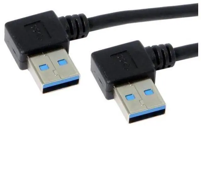 Main image of 90 Degree Right Angle USB 3.0 Extension Cable, Male to Female High Speed Cord for External Hard Drive & PC, 0.2M Short Cable