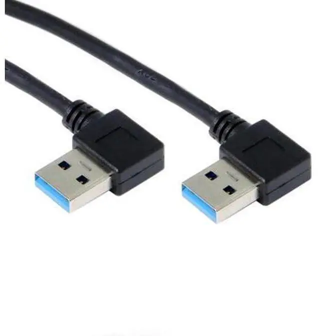 Alt view image 6 of 7 - 90 Degree Right Angle USB 3.0 Extension Cable, Male to Female High Speed Cord for External Hard Drive & PC, 0.2M Short Cable