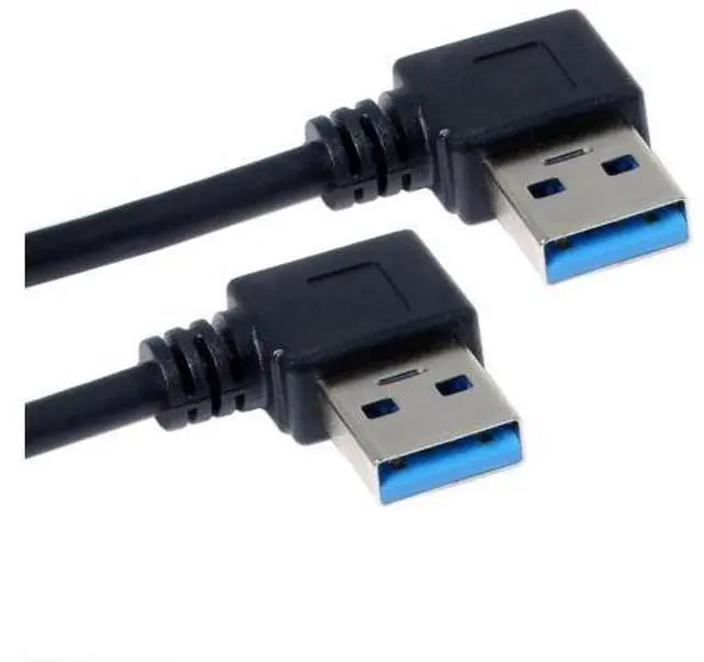 Alt view image 7 of 7 - 90 Degree Right Angle USB 3.0 Extension Cable, Male to Female High Speed Cord for External Hard Drive & PC, 0.2M Short Cable