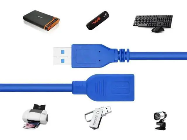 Alt view image 6 of 6 - 5ft USB 3.0 Extension Cable, A-Male to A-Female High Speed Cord for Flash Drive, Hard Drive, Keyboard, Mouse, Printer & Camera