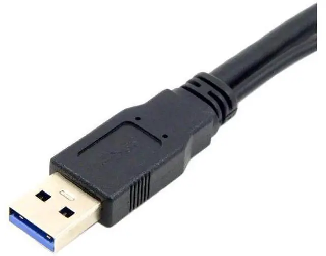 Alt view image 4 of 7 - USB3.0 Y-Splitter Cable | Single Type-A Male to Dual Type-A Female Extra Power Data Cord for 2.5-inch Portable Hard Drives