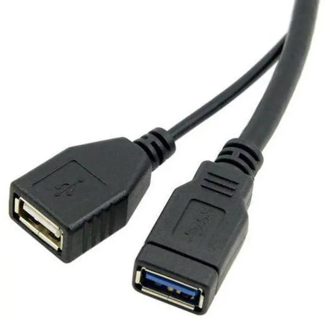 Alt view image 7 of 7 - USB3.0 Y-Splitter Cable | Single Type-A Male to Dual Type-A Female Extra Power Data Cord for 2.5-inch Portable Hard Drives
