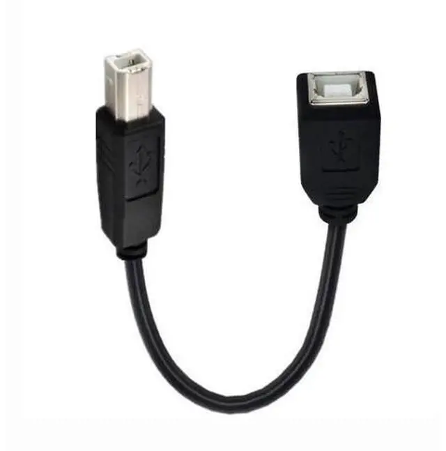 Alt view image 5 of 7 - 20cm USB 2.0 B Male to Female Extension Cable, Short USB B Cord for Printer Scanner External Hard Drive
