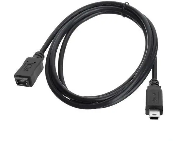 Alt view image 2 of 7 - 4.92FT/1.5M USB 2.0 Mini USB Extension Cable, 5Pin Male to Female Cord for Dash Cam, GPS and Camera