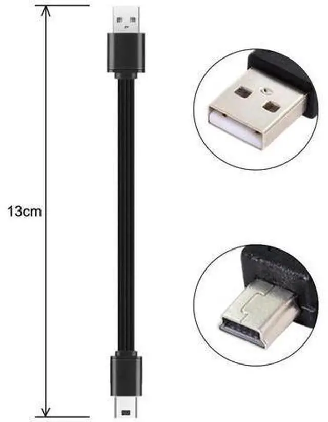 Alt view image 4 of 7 - 13cm Ultra Thin FPC Flat USB2.0 Type-A Male to Mini USB 5Pin Male Data Cable for FPV, Storage & Mobile Devices
