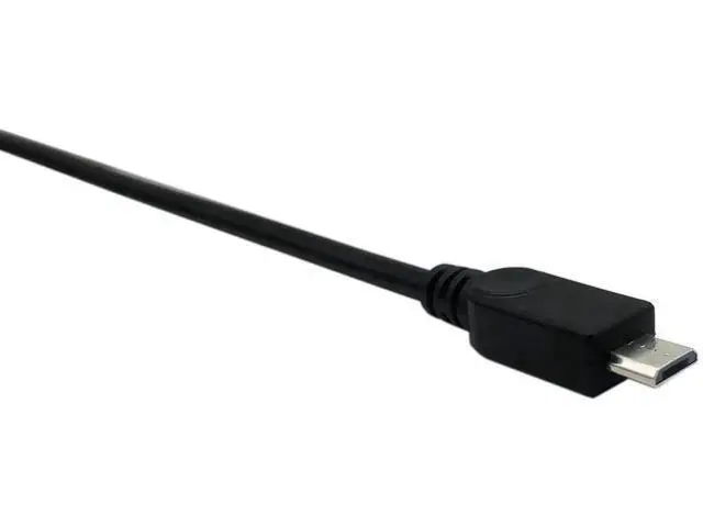 Alt view image 3 of 6 - 50cm Panel Mount Micro USB 5Pin Male to USB2.0 Type-B Female Cable with Screw Holes | Data & Charging Extension Cord