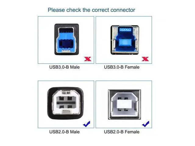 Alt view image 2 of 7 - Panel Mount USB2.0 Type-A Male to Lockable Thumbscrew Type-B Male Cable for Industrial Camera, Robot, Scanner & Storage Drive