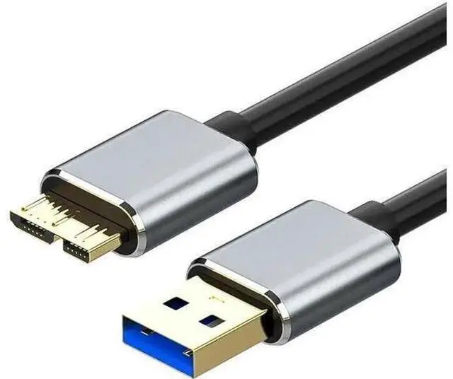 Main image of 1.64 ft USB 3.0 A Male to Micro USB 3.0 Cable, High Speed Data Sync Cord for Toshiba, Samsung, My Passport External Hard Drives