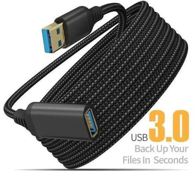 Main image of 6.6FT USB 3.0 Extension Cable, Type A Male to Female High Speed Cord for Keyboard, Mouse, Flash Drive, Hard Drive