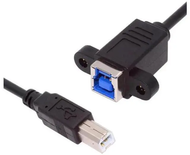 Main image of 30cm USB3.0 B Female to USB2.0 B Male Extension Cable | 5Gbps High Speed Data Cord for External SSD, HDD & Industrial Camera