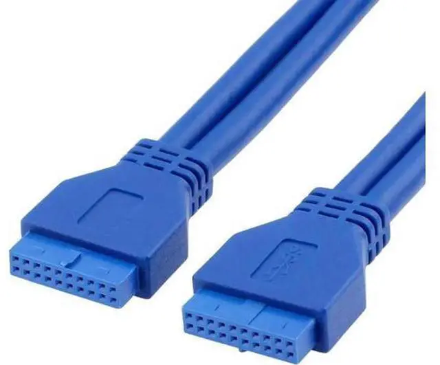 Main image of 1.64FT USB3.0 Motherboard 20Pin Header Female to Female Extension Cable, Mainboard Internal 20-Pin USB3 Extender Cord for PC Front Panel Upgrade