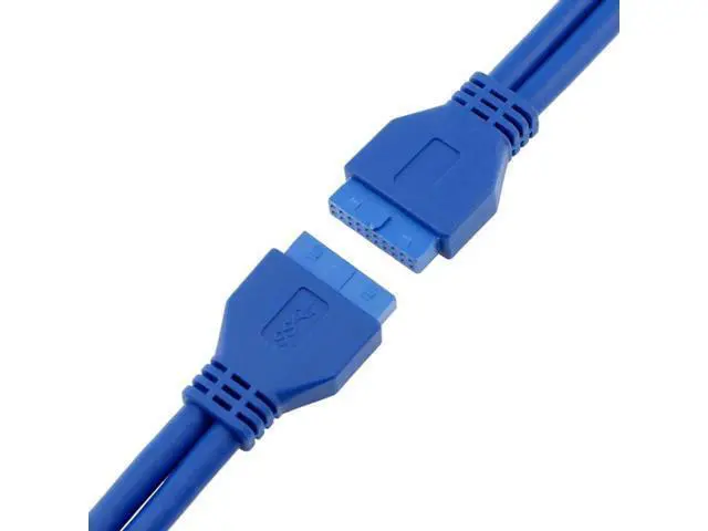 Alt view image 2 of 3 - 1.64FT USB3.0 Motherboard 20Pin Header Female to Female Extension Cable, Mainboard Internal 20-Pin USB3 Extender Cord for PC Front Panel Upgrade