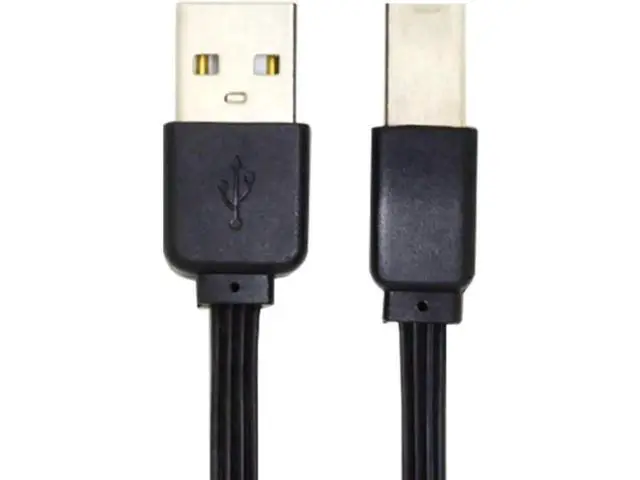 Alt view image 6 of 7 - 13cm Slim FPC Flat USB2.0 Type-A Male to Type-B Male Cable, High Speed Data Cord for Printer, Scanner & External Storage Drive