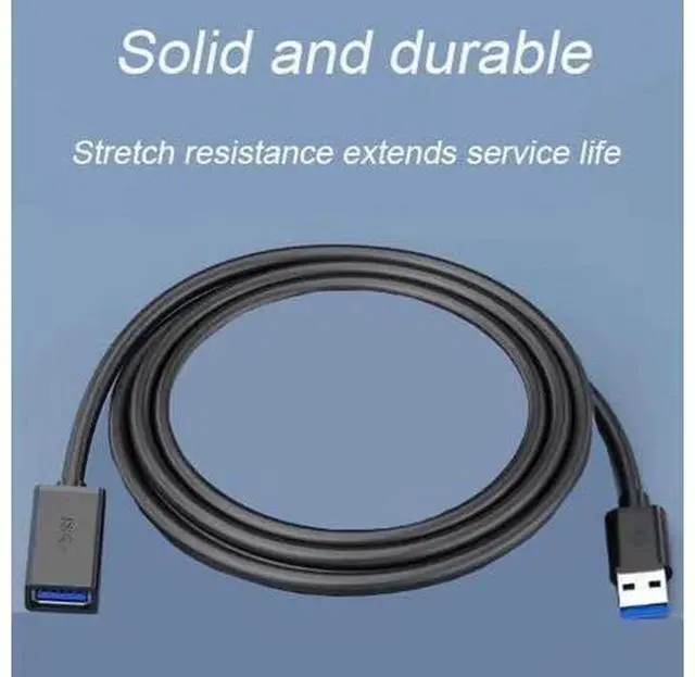 Alt view image 5 of 6 - 2 Pack 1.65FT USB 3.0 Extension Cable, Type A Male to Female High Speed Cord for Keyboard, Mouse, Webcam, Printer, Hard Drive