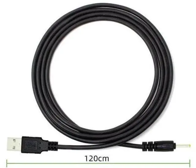 Alt view image 7 of 7 - 120CM Straight USB2.0 A Male to 2.5×0.7mm DC Barrel Power Cable, 5V Charging Cord