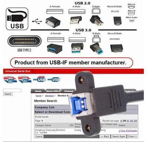 Alt view image 6 of 7 - 30cm USB3.0 Type-A Male to Type-B Female Extension Cable | 5Gbps High Speed Cord for External SSD, Hard Drive & Digital Camera