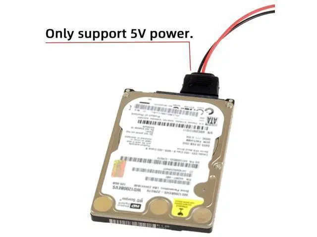 Alt view image 3 of 7 - SATA 15Pin 1-to-2 Splitter Power Cable, SATA to Dual USB2.0 5V 2A Cord for 2.5 Inch SATA HDD & SSD