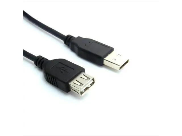 Alt view image 2 of 3 - 0.3M/1FT Black USB 3.0 Type-A Male to Female Extension Cable