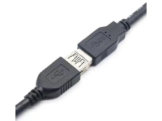 Alt view image 3 of 3 - 0.3M/1FT Black USB 3.0 Type-A Male to Female Extension Cable