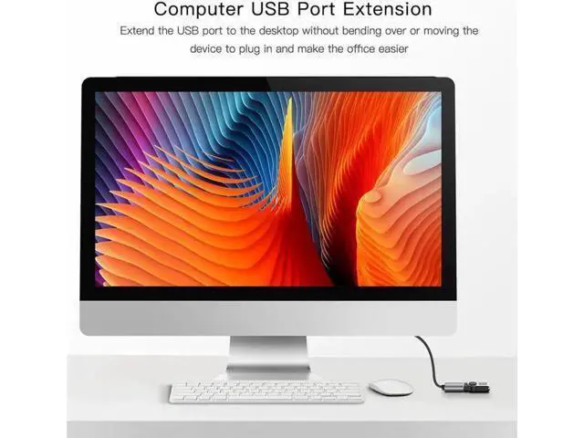 Alt view image 6 of 7 - 3.3FT USB 3.0 Extension Cable, Type A Male to Female High Speed Cord for Webcam, GamePad, Keyboard, Flash Drive, Hard Drive, Printer