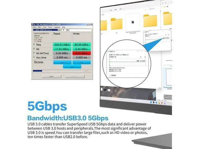 Alt view image 3 of 6 - 1ft/30cm 90 Degree USB 3.0 20Pin Motherboard Extension Cable, 19/20Pin Female to Female Front Panel Header Cord