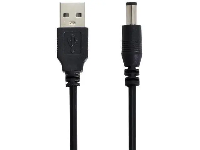 Alt view image 3 of 6 - 100cm USB2.0 A Male to DC 5.5×2.5mm Straight Barrel Power Cable | 5V DC Charging Cord