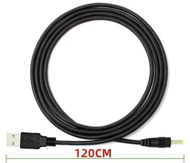 Alt view image 7 of 7 - 120CM Straight USB2.0 A Male to 4.0×1.7mm DC Barrel Power Cable, 5V DC Charging Cord