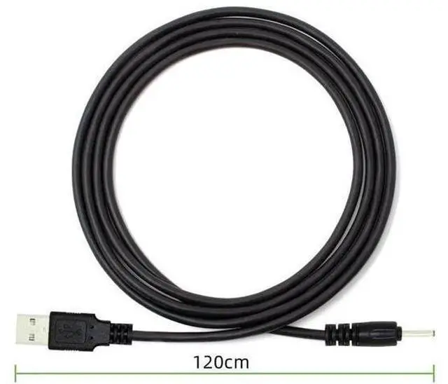 Alt view image 6 of 7 - 120CM USB2.0 A Male to Straight 2.0×0.7mm DC Barrel Power Cable, 5V DC Charging Cord