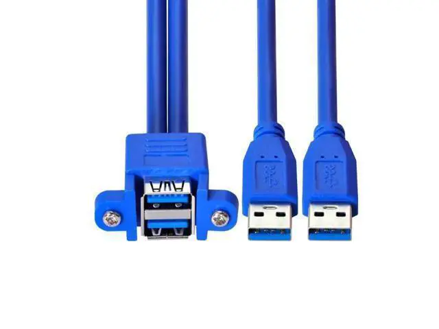Alt view image 5 of 7 - 0.5M USB 3.0 Front Panel Header Extension Cable, 2 Male to 2 Female Cord with Panel Mount Screws