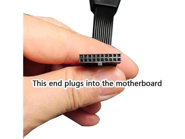 Alt view image 3 of 3 - 14.7CM(5.8IN) USB3.0 Mainboard Header Female to External Male Extension Cable, Internal Host Port Extend Cord