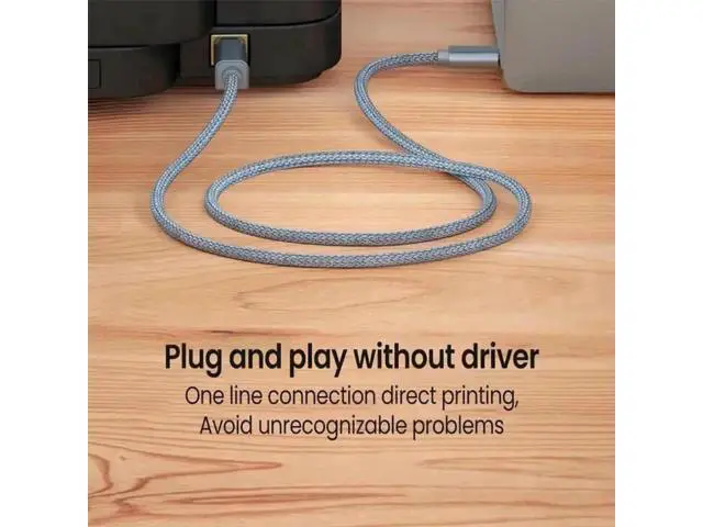 Alt view image 4 of 7 - 3.3ft USB-C to USB-B Printer Cable, Type C to B Male Cord for MacBook, Chromebook, iPad Pro, HP & Canon Printers